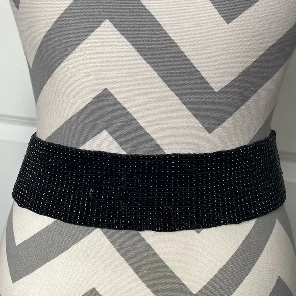 Vintage Handmade Wooden Buckle Beaded Belt - Picture 4 of 8